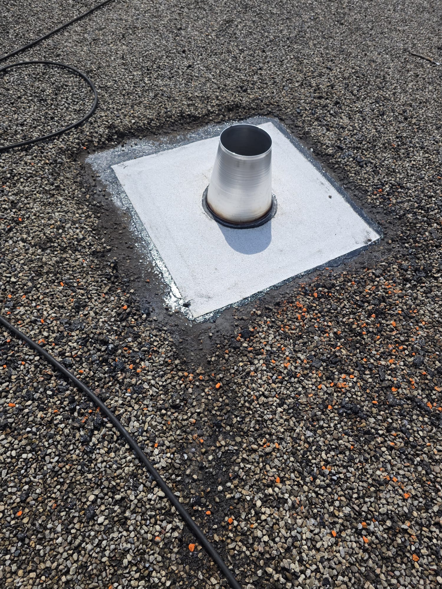 Completed roof installation