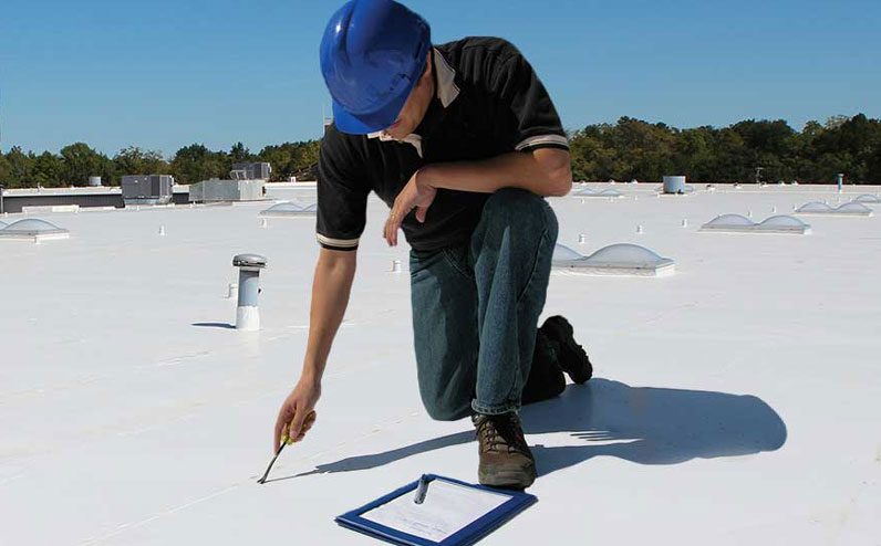 Commercial roofing project